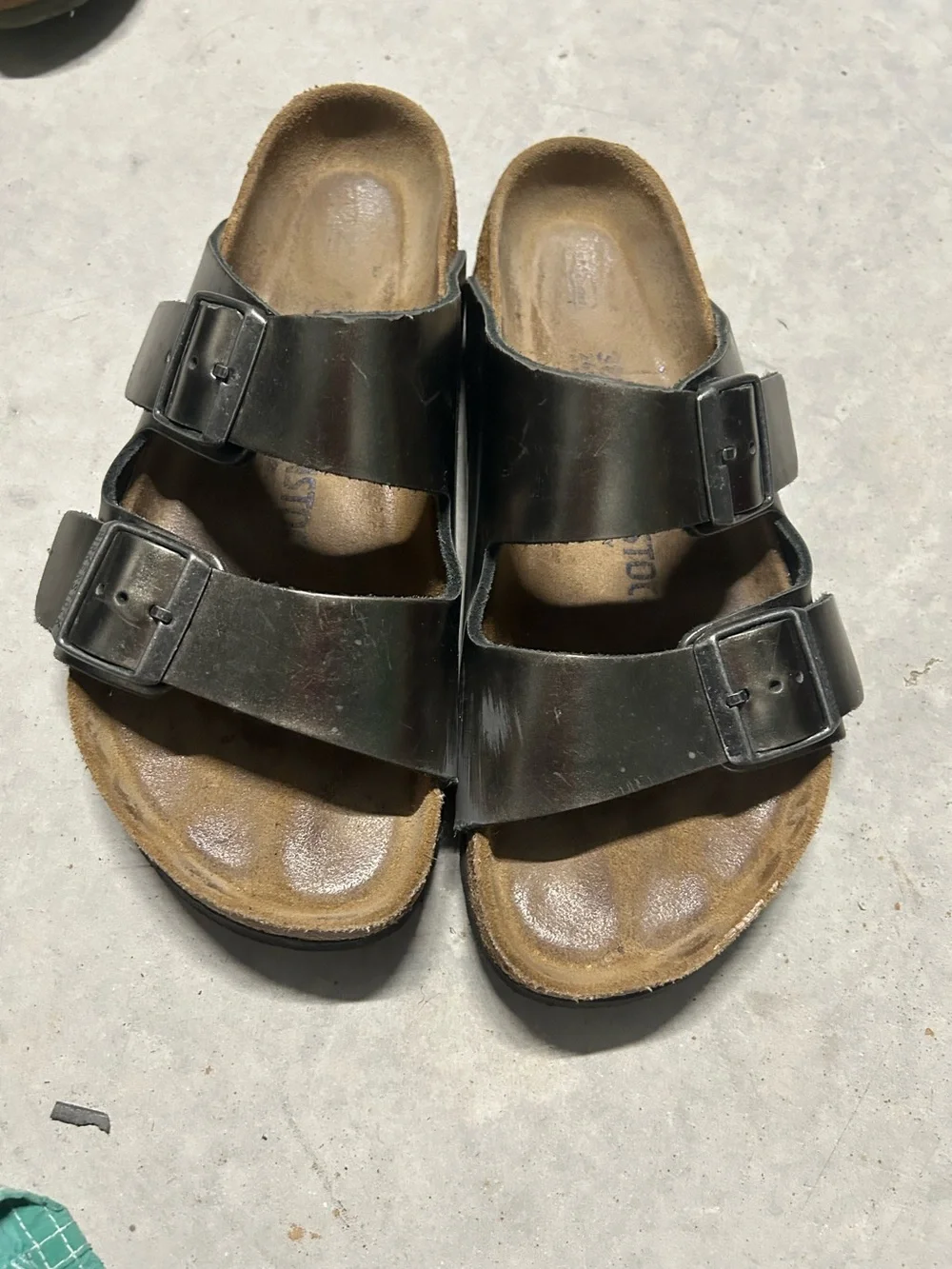 Birkenstock Black Double-Strap Slide Sandals - Picture 2 of 6